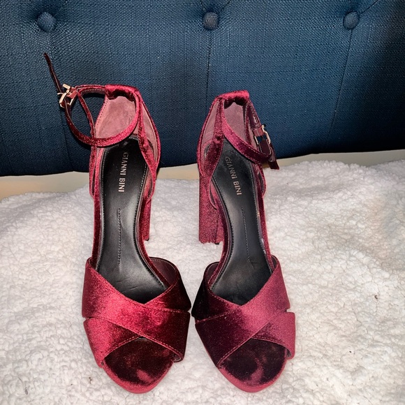 Burgundy Gianni bini heels - Picture 5 of 5